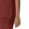 Force Cross-Flex Women's Crew Neck Scrub Top Amber Terrain front detail