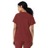 Force Cross-Flex Women's Crew Neck Scrub Top Amber Terrain back view