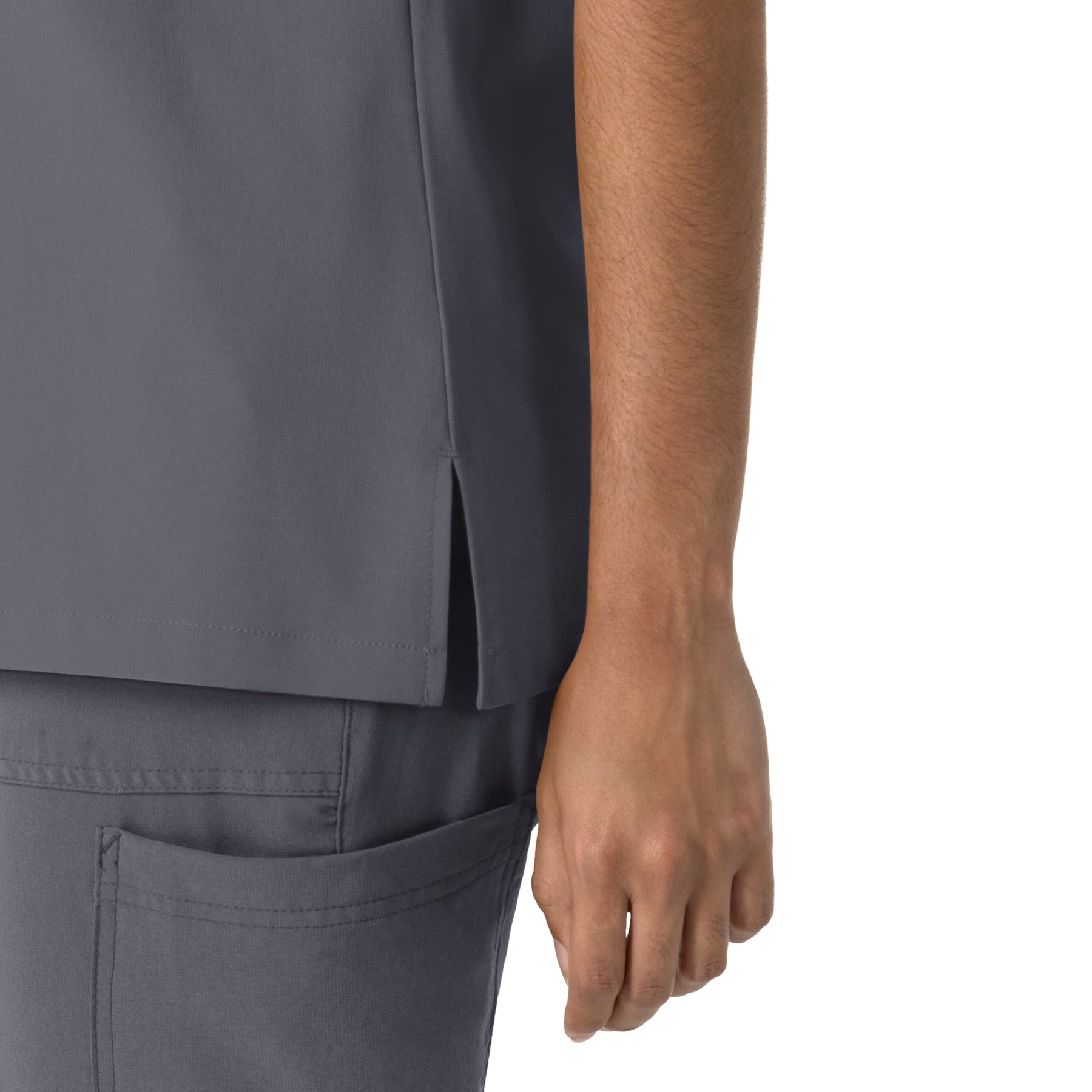 Carhartt Cross-Flex Women's Crew Neck Scrub Top - Approaching Storm
