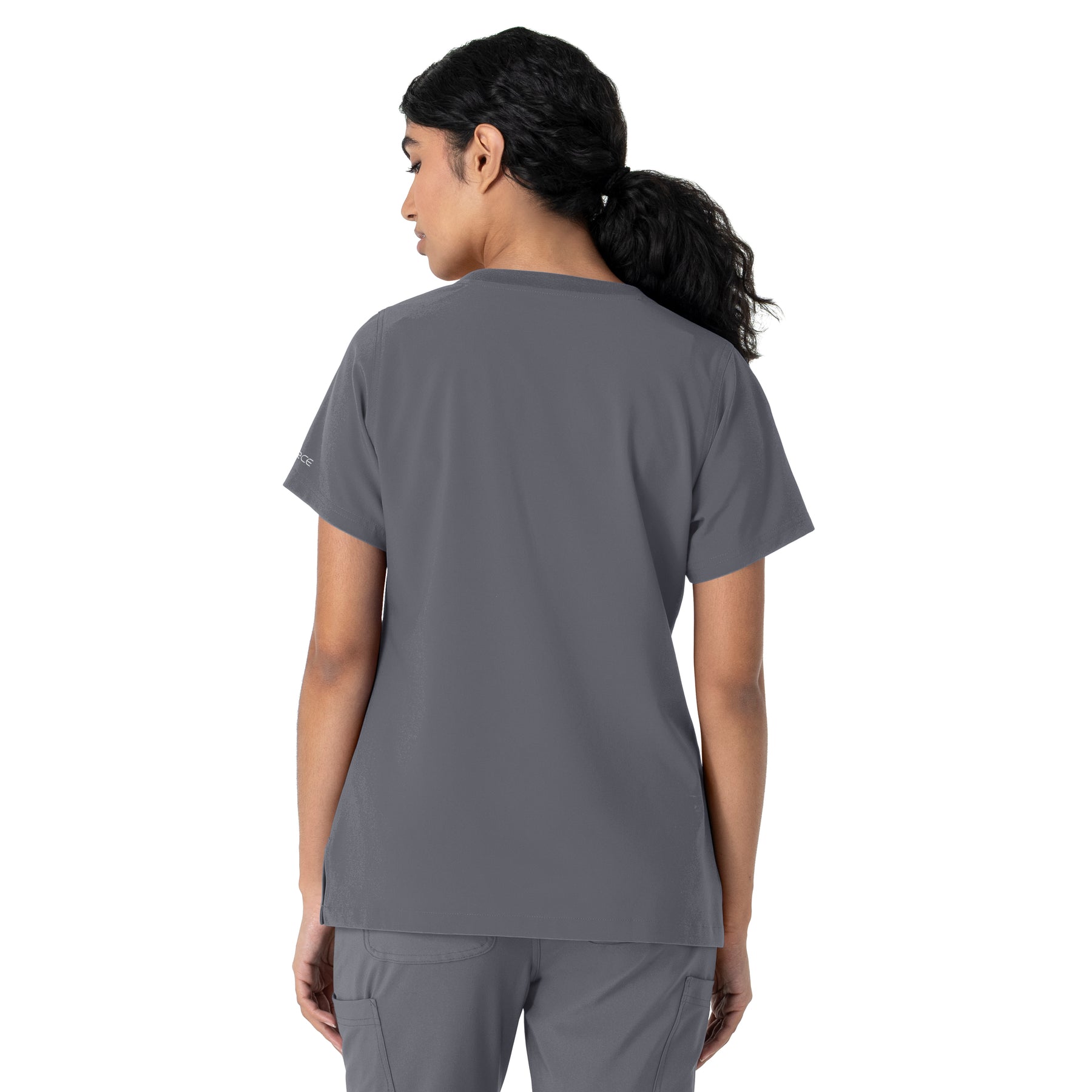 Carhartt Cross-Flex Women's Crew Neck Scrub Top - Approaching Storm