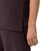 Force Cross-Flex Women's Crew Neck Scrub Top Dark Sepia hemline detail