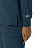 Force Cross-Flex Women's Crew Neck Long Sleeve Scrub Top Navy back detail