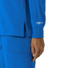 Force Cross-Flex Women's Crew Neck Long Sleeve Scrub Top Royal back detail