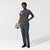 Carhartt Cross-Flex Women's Chest Pocket Scrub Top - Approaching Storm scrub set