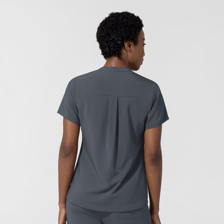 Carhartt Cross-Flex Women's Chest Pocket Scrub Top - Approaching Storm back