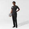 Carhartt Cross-Flex Women's Chest Pocket Scrub Top - Black scrub set