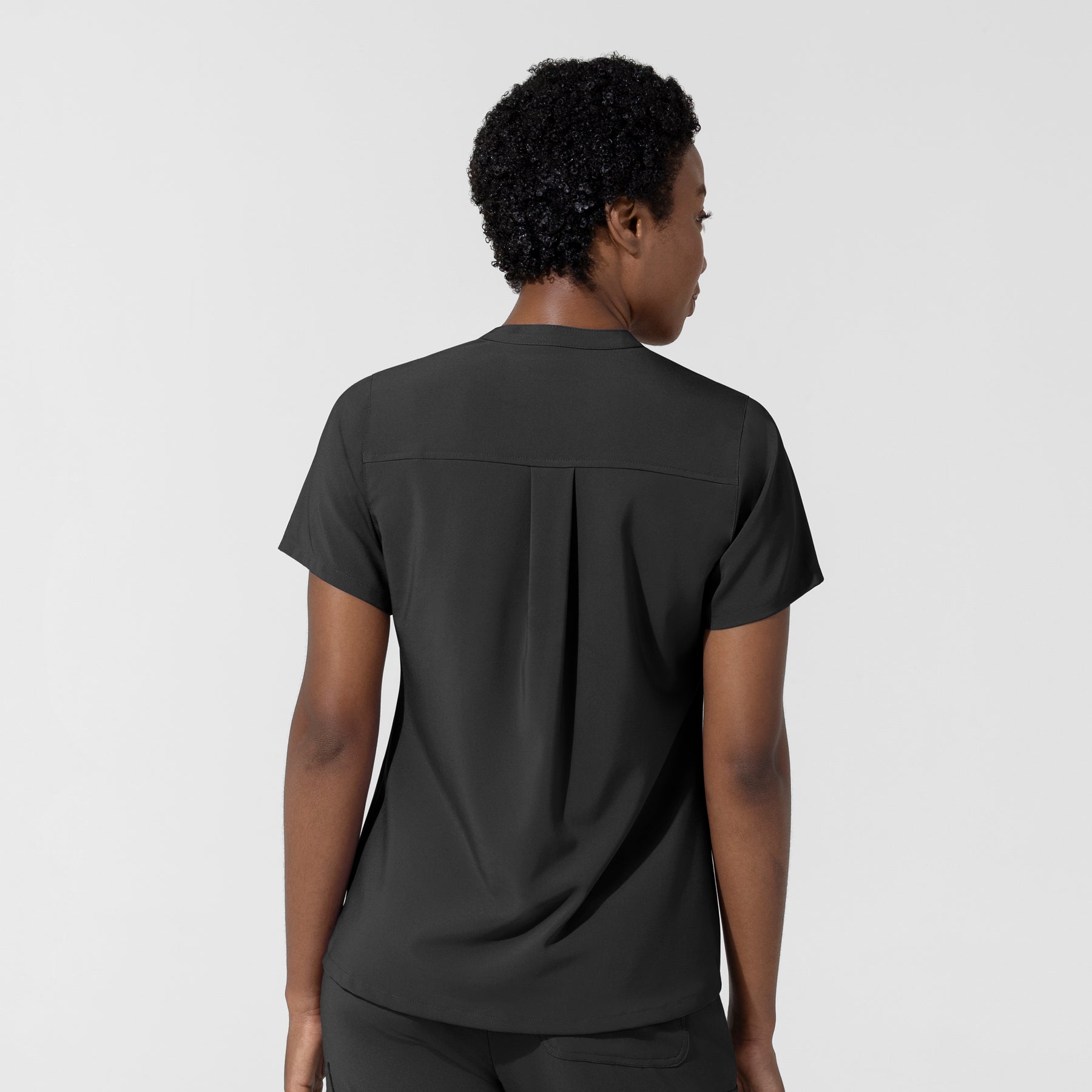 Carhartt Cross-Flex Women's Chest Pocket Scrub Top - Black back