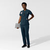 Carhartt Cross-Flex Women's Chest Pocket Scrub Top - Navy scrub set