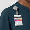 Carhartt Cross-Flex Women's Chest Pocket Scrub Top - Navy badge loop