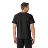 Force Essentials Unisex V-Neck 6-Pocket Scrub Top Black back view