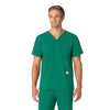 Force Essentials Unisex V-Neck 6-Pocket Scrub Top Hunter