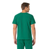 Force Essentials Unisex V-Neck 6-Pocket Scrub Top Hunter back view