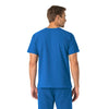 Force Essentials Unisex V-Neck 6-Pocket Scrub Top Royal back view