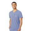 Rugged Flex Peak Men's Tuck-In Scrub Top Ceil Blue