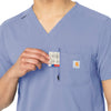 Rugged Flex Peak Men's Tuck-In Scrub Top Ceil Blue side detail 2