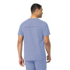 Rugged Flex Peak Men's Tuck-In Scrub Top Ceil Blue back view