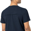 Rugged Flex Peak Men's Tuck-In Scrub Top Navy hemline detail