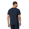 Rugged Flex Peak Men's Tuck-In Scrub Top Navy back view