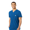 Rugged Flex Peak Men's Tuck-In Scrub Top Royal