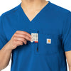 Rugged Flex Peak Men's Tuck-In Scrub Top Royal side detail 2