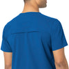 Rugged Flex Peak Men's Tuck-In Scrub Top Royal hemline detail