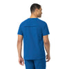 Rugged Flex Peak Men's Tuck-In Scrub Top Royal back view