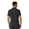 Rugged Flex RSCU Men's Lightweight Short Sleeve Polo Scrub Top Pewter back view