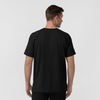 Force Cross-Flex Knit Men's Crew Neck Scrub Top Black back view