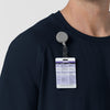 Force Cross-Flex Knit Men's Crew Neck Scrub Top Navy hemline detail