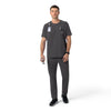 Force Cross-Flex Knit Men's Crew Neck Scrub Top Pewter full scrub set