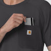 Force Cross-Flex Knit Men's Crew Neck Scrub Top Pewter side detail 1