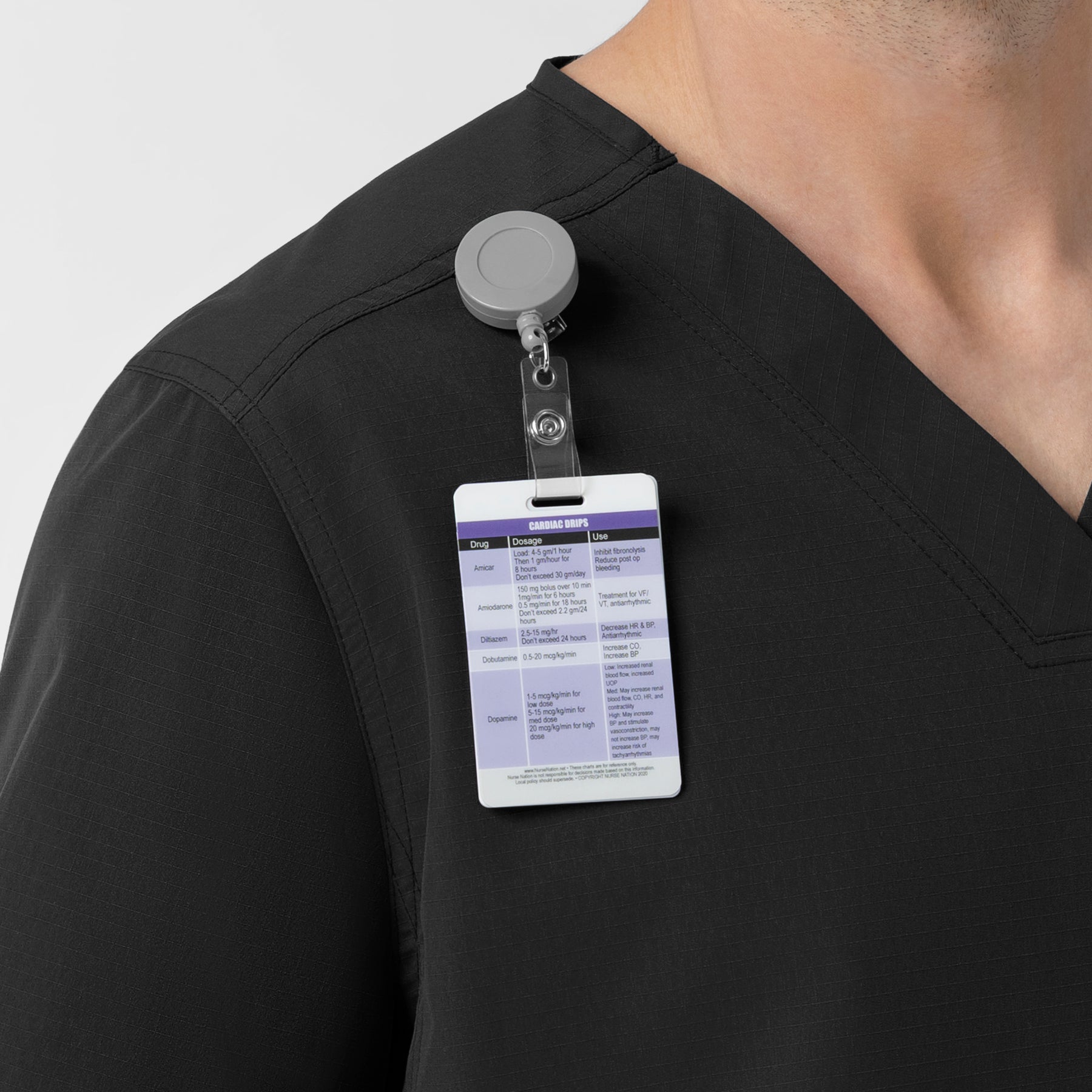 Rugged Flex FLD Men's Ripstop V-Neck Scrub Top Black hemline detail