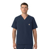 Rugged Flex FLD Men's Ripstop V-Neck Scrub Top Navy