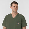 Carhartt Rugged Flex FLD Men's Ripstop V-Neck Scrub Top - Olive