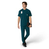 Force Cross-Flex Men's Henley Scrub Top Caribbean full scrub set