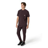 Carhartt Force Cross-Flex Men's Henley Scrub Top - Dark Sepia scrub set