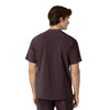 Carhartt Force Cross-Flex Men's Henley Scrub Top - Dark Sepia back