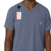 Carhartt Cross-Flex Men's V-Neck Scrub Top - Approaching Storm