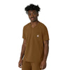 Force Cross-Flex Men's V-Neck Scrub Top Carhartt Brown side view