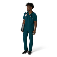Force Cross-Flex Men's V-Neck Scrub Top Caribbean full scrub set