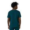 Force Cross-Flex Men's V-Neck Scrub Top Caribbean back view