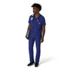 Force Cross-Flex Men's V-Neck Scrub Top Galaxy Blue full scrub set