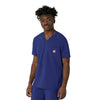 Force Cross-Flex Men's V-Neck Scrub Top Galaxy Blue side view