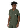 Force Cross-Flex Men's V-Neck Scrub Top Olive
