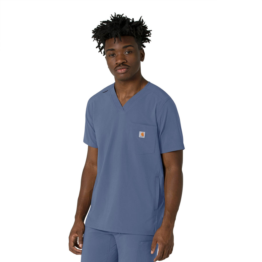 Force Cross-Flex Men's V-Neck Scrub Top Riverside side view