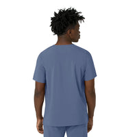 Force Cross-Flex Men's V-Neck Scrub Top Riverside back view