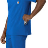 Force Cross-Flex Men's V-Neck Scrub Top Royal side detail 2