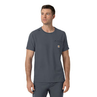 Force Cross-Flex Men's Crew Neck Scrub Top Approaching Storm