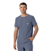 Carhartt Cross-Flex Men's Crew Neck Scrub Top - Approaching Storm