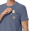 Carhartt Cross-Flex Men's Crew Neck Scrub Top - Approaching Storm